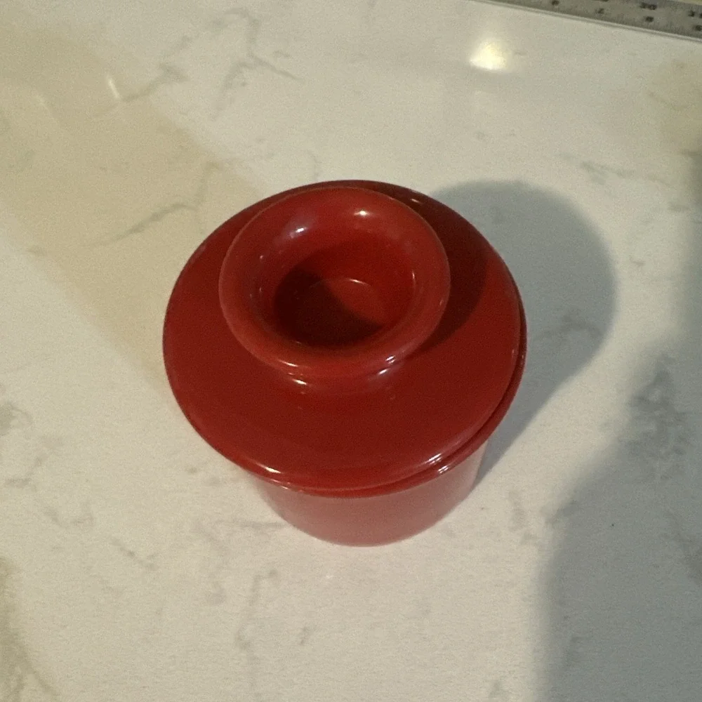 Original Butter Bell  Butter Crock ‎ Red Keeps Butter Soft